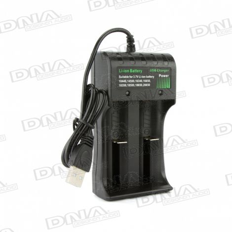 18650 Battery USB Charger - 2 Slot