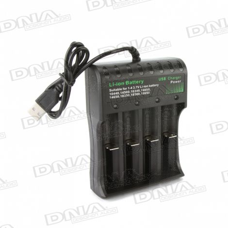 18650 Battery USB Charger - 4 Slot 