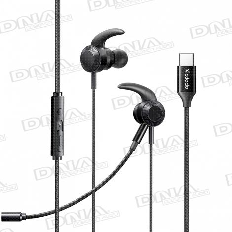 McDodo Type-C Digital Gaming Earphones With Removeable Boom Microphone