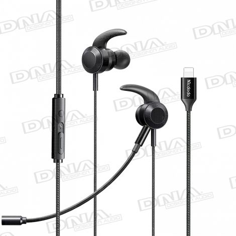 McDodo Lightning Digital Gaming Earphones With Removeable Boom Microphone