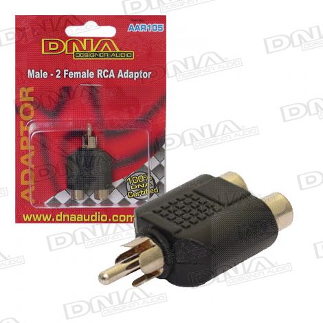 RCA Male To 2 RCA Female Adaptor - 1 Pack