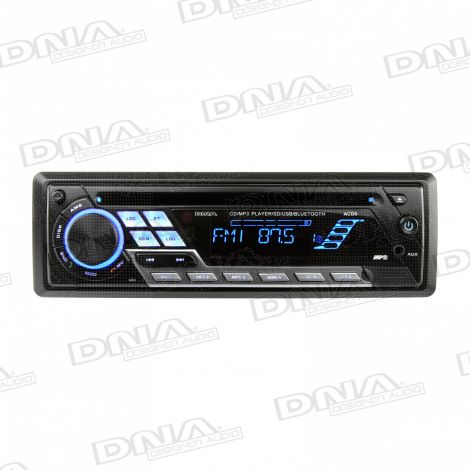 DNA Single DIN CD / MP3 Player With AM/FM Tuner with Bluetooth, SD, USB input and AUX audio inputs