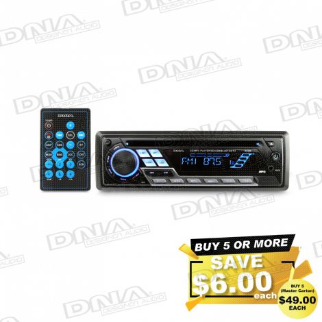 DNA Single DIN CD / MP3 Player With AM/FM Tuner with Bluetooth, SD, USB input and AUX audio inputs