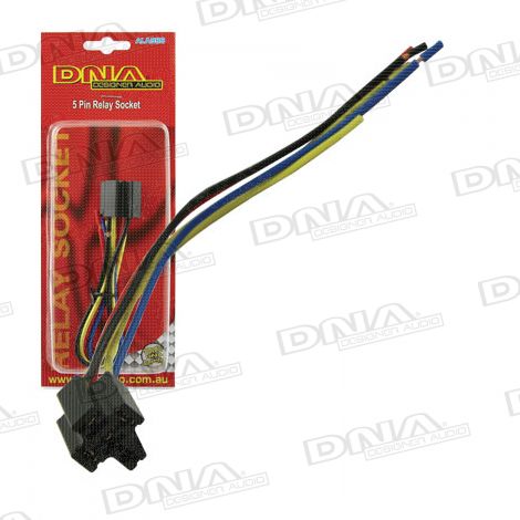 5 Pin Relay Socket  With 14cm Long Wires