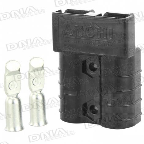 50 Amp Heavy Duty Anderson Battery Connector - Black