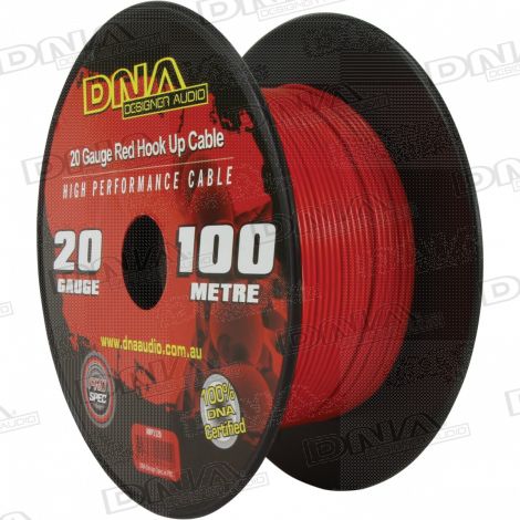 20 Gauge Single Core Power Cable Red - 100 Metres