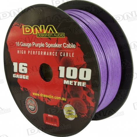 16 Gauge Speaker Cable Purple - 100 Metres
