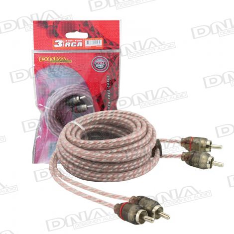 Bulk 3.0 Metre 2 To 2 RCA Cable - Red