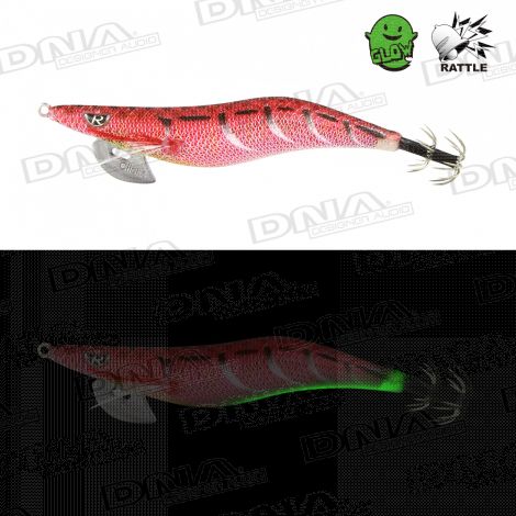 Clicks 3.0 Size Squid Lure Colour IM08 - Metal Red With Rattle