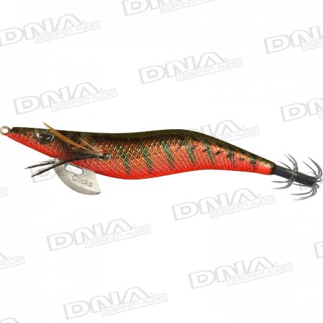 Clicks 3.5 Size Squid Lure Colour 093 - Harlequin Red