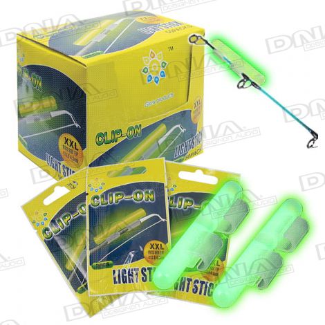 6mm x 49mm Large Clip On Glow Stick - 50 Pack 