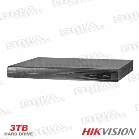 HIKVISION 4ch PoE NVR + 3TB HDD