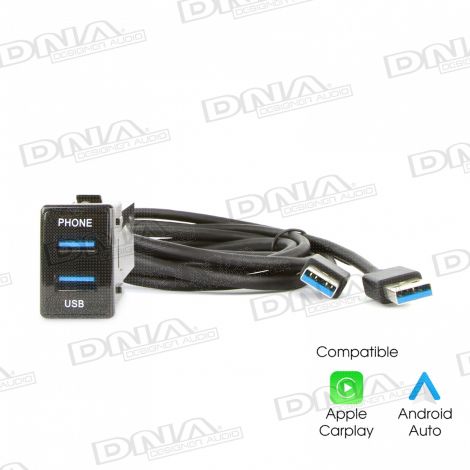 Dual Audio & Charge USB3.0 Sockets To Suit Switch Sockets In Isuzu & Holden Vehicles