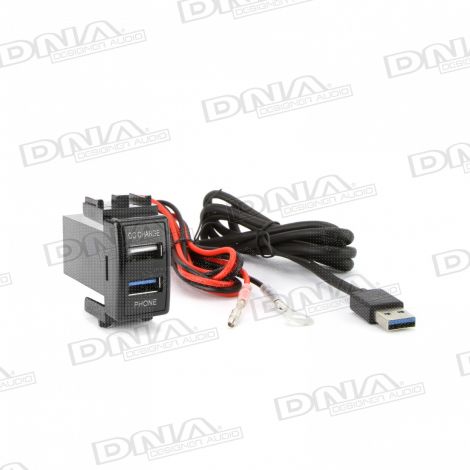 USB3.0 + QC3.0 USB 12VDC Fast Charger To Suit Large Switch Sockets In Nissan