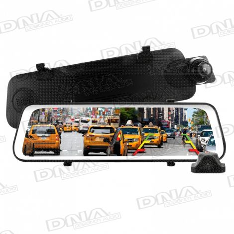 9.66 Inch Touch Screen 4K Mirror Display Dual Recording, Streaming & Reverse Camera Kit