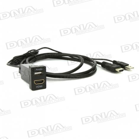 Factory Fit Audio & HDMI Sockets To Suit Small Switch Sockets In Toyota Vehicles