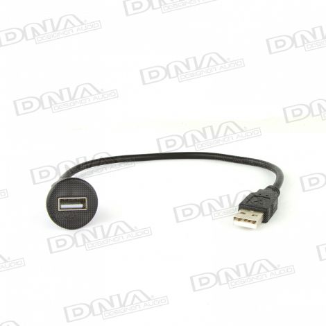 Universal Push In USB Adaptor Extension Lead - 30cm