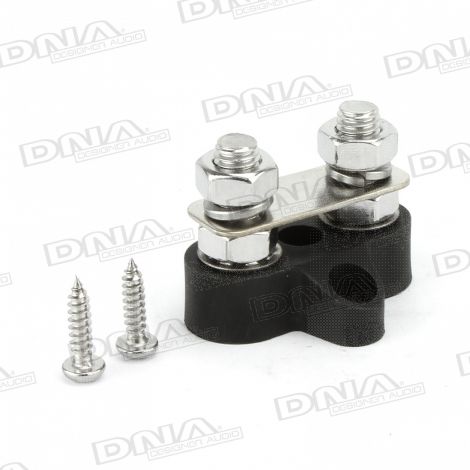 Dual-Stud M8 Junction Post - Black