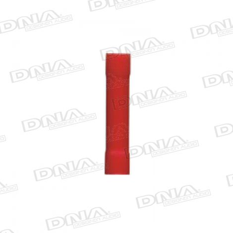 2mm Red Seamless Joiner Crimp Terminals (Single Grip) - 100 Pack