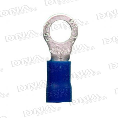 5mm Blue Ring Crimp Terminals (Double Grip) - 100 Pack