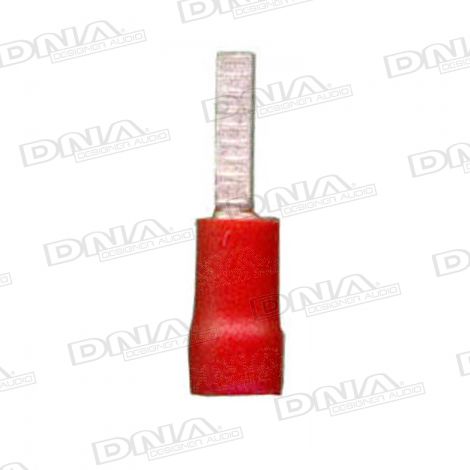 3mm Red Spade Crimp Terminals (Double Grip) - 100 Pack