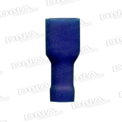 6mm Blue Fully Insulated Crimp Terminals (Double Grip) - 100 Pack