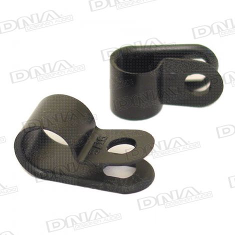 P Clip Cable Clamp 6.35mm 100 Pack