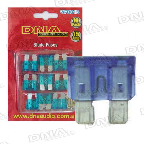 15 Amp Blade Fuse - 10 Pack