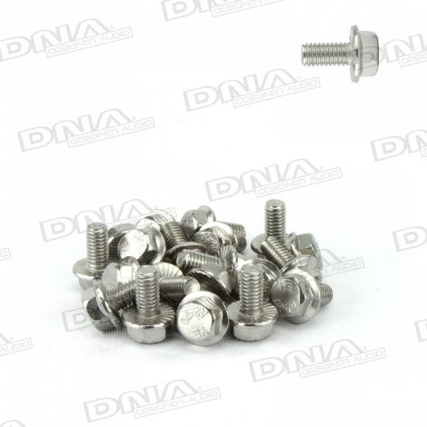 M6 Hex Serrated Flange Bolt SUS304 - 20 Pack