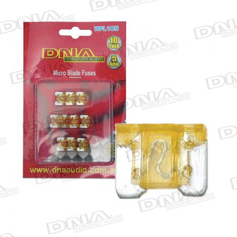 5 Amp Micro Blade Fuse - 10 Pack
