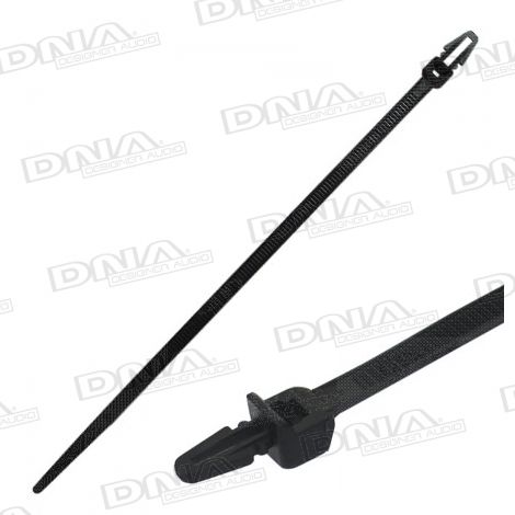 Push Mount Cable Tie 203mm x 4.8mm - 100 Pack