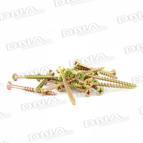 50mm Chipboard Screws 8 Gauge - 100 Pack