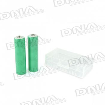 18650 2500mAh Lithium Rechargeable Battery With Button Top - 2 Pack