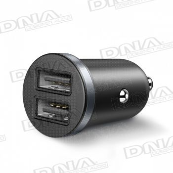 Compact 2.4 Amp Dual USB 12/24V Car Charger