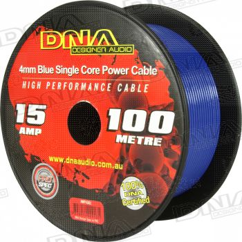 4mm Single Core Power Cable Blue - 100 Metres
