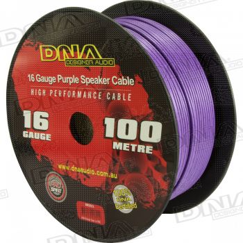 16 Gauge Speaker Cable Purple - 100 Metres