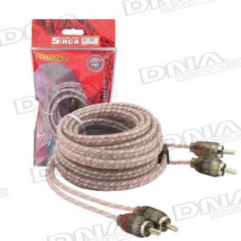 Bulk 5.0 Metre 2 To 2 RCA Cable - Red