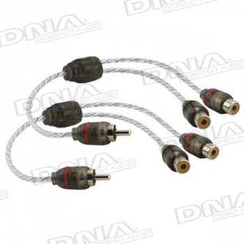 Bulk 1 Male RCA to 2 female RCA Y split Pro Spec interconnect audio cable