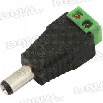2.1mm DC Plug To 2 Pin Screw Terminal Adaptor