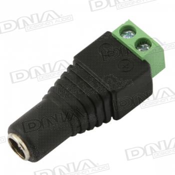 Inline 2.1mm DC Socket To 2 Pin Terminal Adaptor