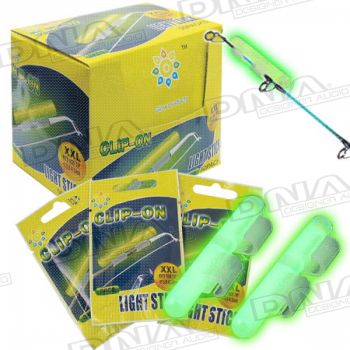 6mm x 49mm Large Clip On Glow Stick - 50 Pack 