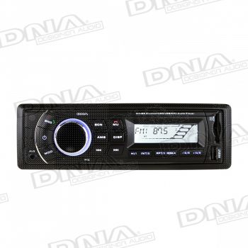 Black Bluetooth USB/SD MP3 Player with AM/FM tuner and AUX audio input