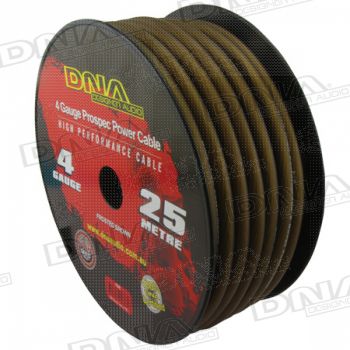 4 Gauge Power Cable Frosted Brown - 25 Metres