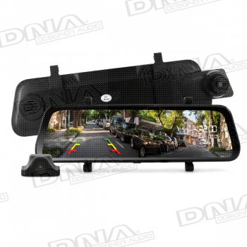 9.66 Inch Touch Screen AHD Mirror Display 1080P Dual Recording, Streaming & Reverse Camera Kit