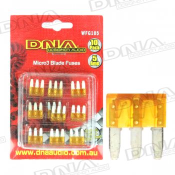 5 Amp Micro3 Fuse - 10 Pack