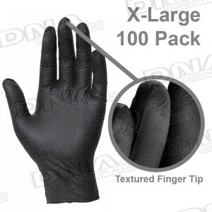 Nitrile Gloves Black X-Large - 100 Pk